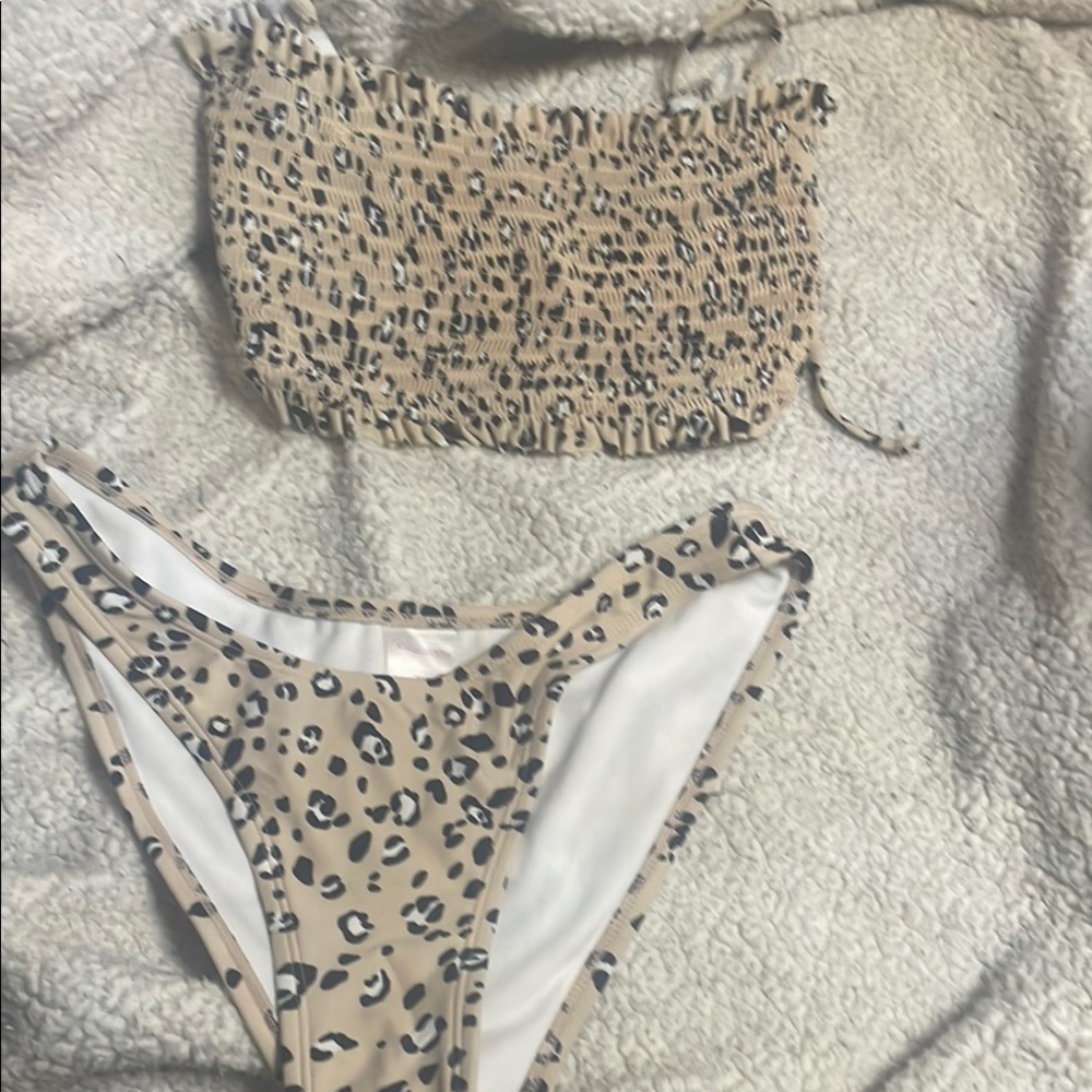 Leopard Print Bikini Set